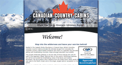 Desktop Screenshot of canadiancountrycabins.com