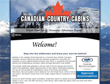 Tablet Screenshot of canadiancountrycabins.com